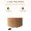 Altavoz Bluetooth personalizado de alta calidad, portátil, mini, redondo, de bambú y madera
