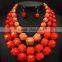 2016 latest design heavy acrylic necklace set multilayer bulk necklace set