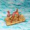 Bamboo raft boat resin garden ornaments