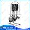 Well equipped stainless steel hanging kitchen utensil set