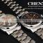 New Design Rectangular Roman Number Stainless Starp Wrist And Rose Gold Watch for Men 012CMR