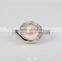 Fahion river born pearls women ring with DIA 925 silver ring