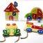 New Arrival Intelligent Baby Lacing Toy Wooden DIY Toy