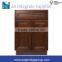 Cherry Mahogany Brown Saddle Base Kitchen Cabinet, 24"x34.5"x24"