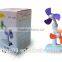 Double Engine Motors Revolutionary USB Mini Revolving Fan / Promotional Gift Double blades Revolving Fan