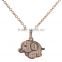 Lovely Design Sterling Silver Elephant Pendant Necklace for Young Girl