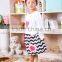 2015 baby girls valentines day outfits, childrens boutique clothing set