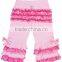 Lovely Pink Fancy Flare triple ruffle Pants for girls