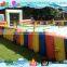 giant rainbow inflatable human foosball game,amazing inflatable human table football