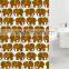 factory supply print Elephant Bright color shower curtains