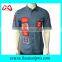 Custom worker clothing design embroidery jean shirts in cotton fabric