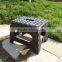 Strong and portable PP plastic colorful plastic folding stool