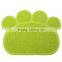 Dog Puppy Paw Shape PVC Placemat Pet Cat Dish Bowl Food Water Mat Wipe Clean