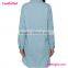 Cheap Long Sleeves Solid Denim One Piece Dress                        
                                                Quality Choice