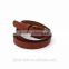 2016 New Design pu belt buckle covered PU for woman