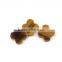 best gemstone wholesaler in wuzhou clover shape synthetic tiger eye stone