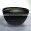 unique black alabaster color glass salad bowl