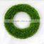 garden decoration artificial grass wreath with big size plastic decorative boxwood wreath for home decor