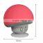 2016 Portable Mushroom Head Mini Bluetooth Handsfree Mic Suction Speaker