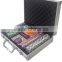 international bargain deluxe poker chip game set with Aluminun Metal Case roulette chips set