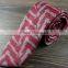 Gray Wavebone Wool Patterned Skinny Tie