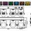 Great Sound Active Effect Lighting 4*30W RGB LED 4Par Light Stage Lighting
