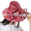 fashion lady accessory of sinamay red church hats