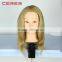 100% synthetic fiber mannequin head, cosmetology female training head