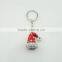 Hot Sale Rhinestone Christmas Hat Red Christmas Gift Keychain
