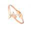 2016 New Stainless Steel 18K Rose Gold Cute Fox Bangle for Women,Girls