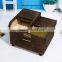 Eco-friendly cheap paulownia wood rice box beans box with roller shutter door