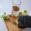 1L engraved pattern tableware unique desigh high borosilicate wholesale clear decorative glass water pitcher