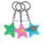 cute design silicone printing key chain