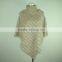 Rabbit fur cape knitted triangle fur cape,KZ14087