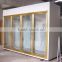 glass door display cold storage room for supermarket