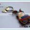 Free sample double side logo custom 3D soft plastic rubber PVC keychain