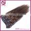 Hot Sale virgin Clip In Hair Extension 10-30inch, 100% Real Virgin Human Hair Clip Hair Extension