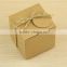 Square Kraft Paper Candy Boxes Wholesale Wedding Favor Boxes With gift tag