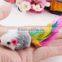 Long Haired Mice Cat Toy Funny colored Fur Mice Toy For Kitten