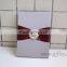High quality grey wedding invitation silk boxes