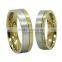 Newest Design Fancy Couple Rings Glod Plating Elegant Wedding Ring Sets