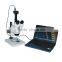MVV5000CFA USB digital microscope camera equipped with a flexible C-mount parfocal adapter and relay lens
