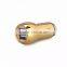 Wholesale micro usb metal bullet phone car charger 2 port