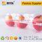 Clear plastic apple box
