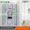 Corner steam shower enclosure