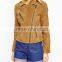 girls suede biker jackets 2016 in Suede brown custom bomber jackets