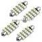 4 42mm 16 SMD LED White Car Dome Festoon Interior Light Bulb