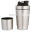 Custom printing logo 900ml/30 counce #304 18/8 stainless steel BPA free water bottle shaker protein/whey/supplements/workout