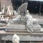 Large natural grey marble weeping angel tombstone for sale