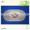 wholesale simple elegant s/3 home storaging oval pine tray
